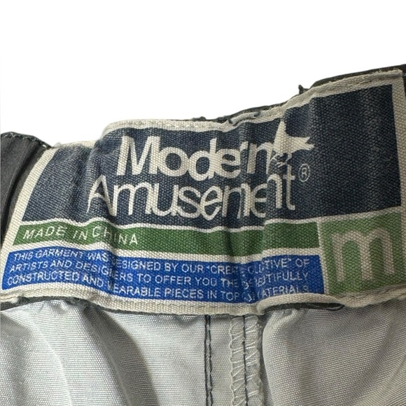 Modern Amusement Trunks Men Medium Slate Grey Green Solid Casual Pacsun - Picture 4 of 12